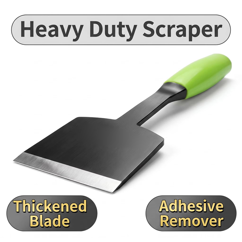 Soil Scoop Tool - 1pc キッチンクリーニングスクレーパーケータリングポット底除去剤レンジフードグリース汚れクリーニングシャベル冷蔵庫霜取り氷スクレーパー