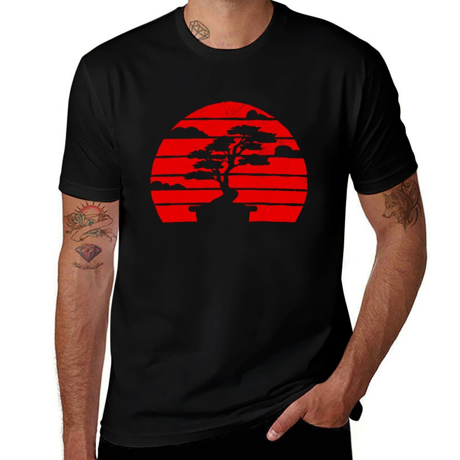 Bonsai Garden China - 盆栽ツリープランター禅ガーデンジャパン盆栽ツリーTシャツ軽量ランニングスポーツTシャツ