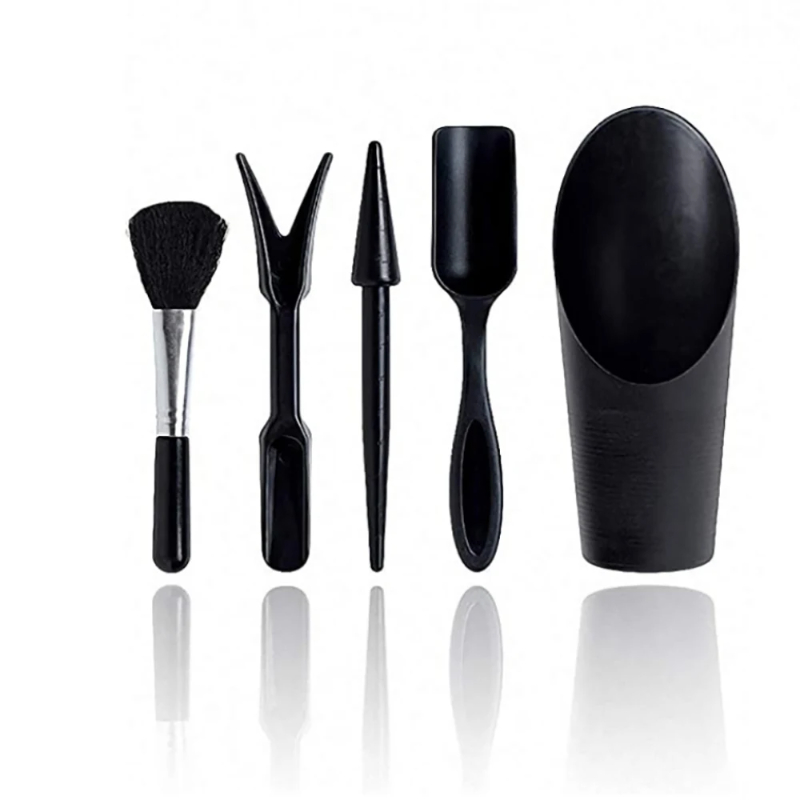 Bonsai Tool Set - 5点セットのガーデンプランターキット。多肉植物用の道具、ミニガーデン用手工具セット。室内盆栽やミニチュアの移植、苗の育成に最適。