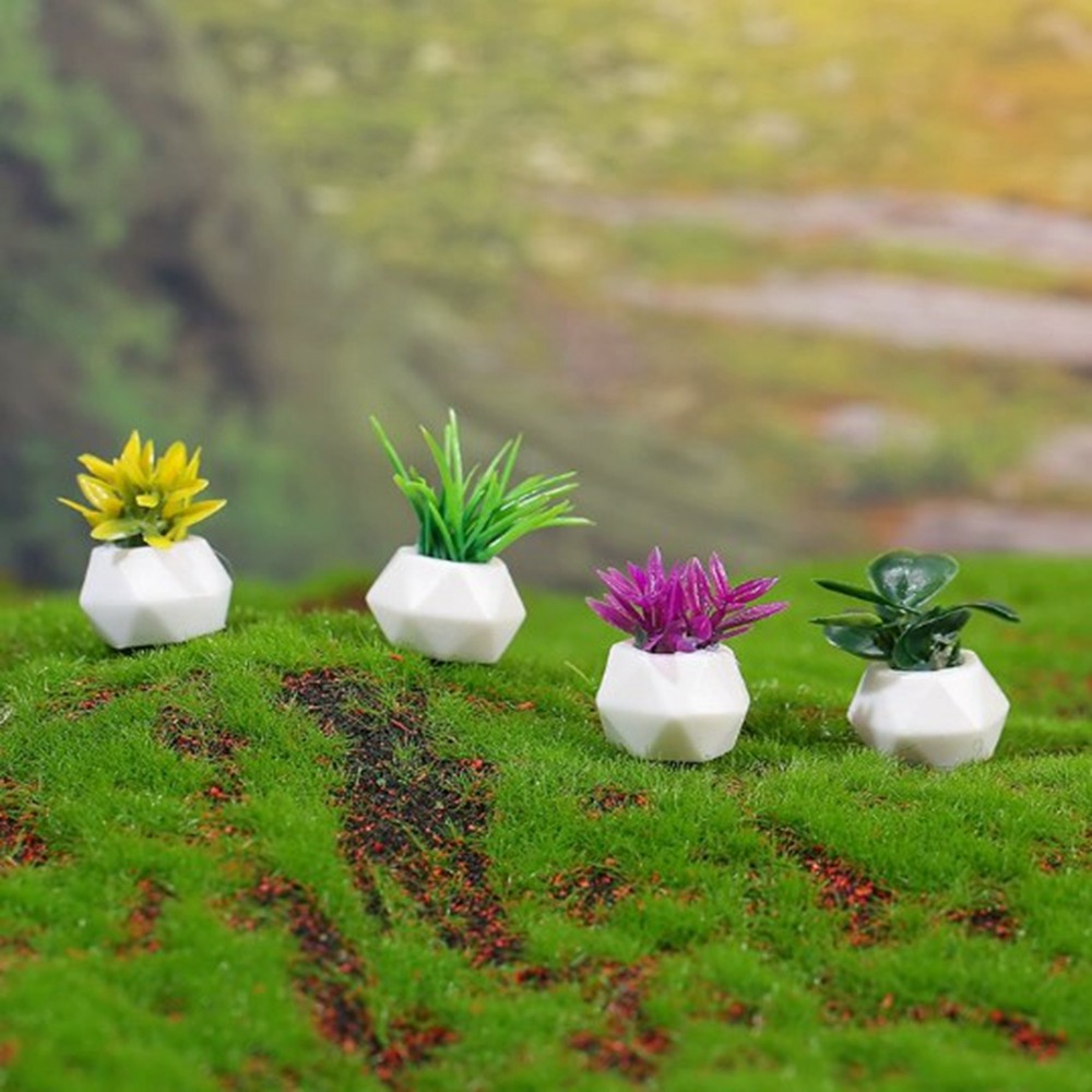 Bonsai Garden China - 1:12 ドールハウスミニチュア鉢植えマルチスタイルミニ緑の葉植木鉢盆栽庭ホームモデルドールハウスアクセサリー