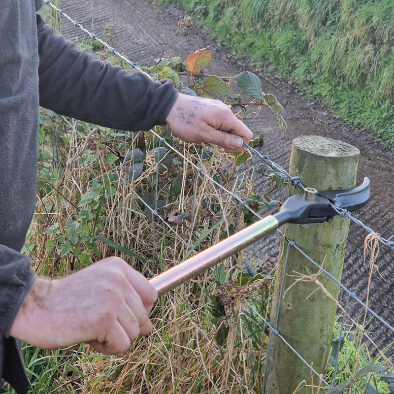 Soil Scoop Tool - スチールフェンス用ワイヤープーラーとテンショナーツール、簡単なストレッチャー、バーブワイヤープラー