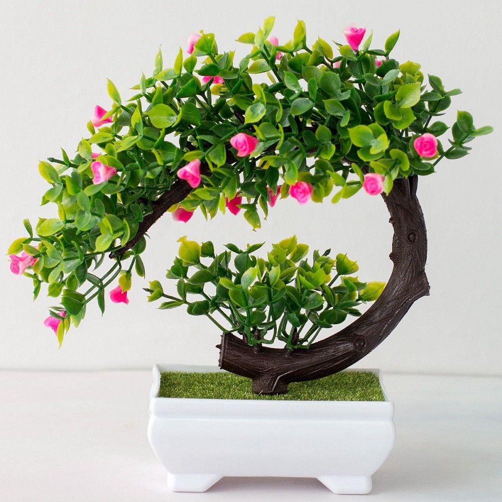 家庭用人工鉢植え植物、木の装飾、ディスプレイ、造花、庭、リビ - Bonsai Garden China のレビューと価格