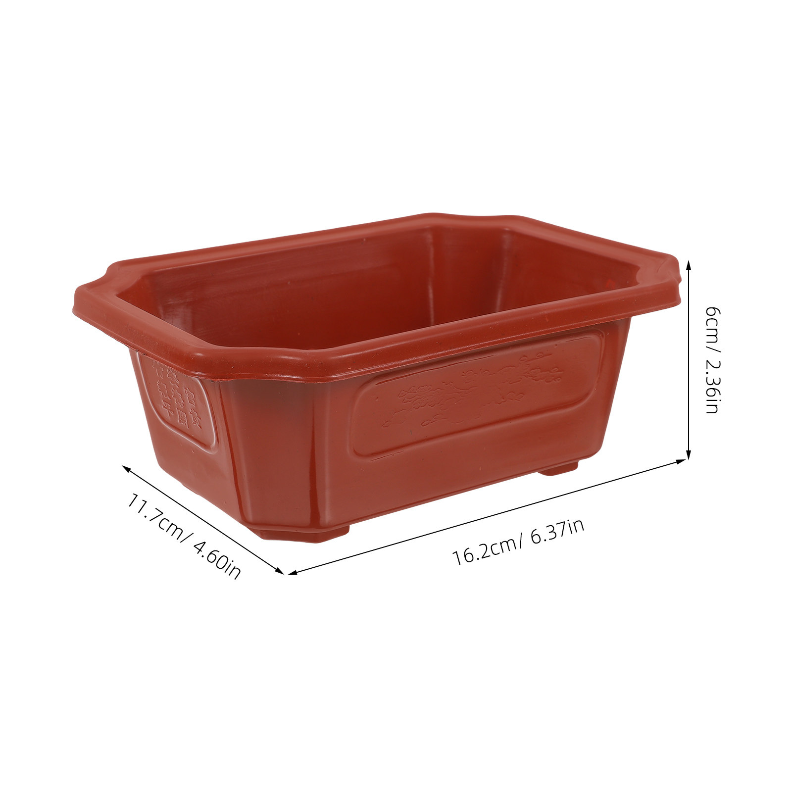 16個入り、レトロなセラミック風の長方形プランター。屋内・屋 - Training Pot Ceramic のレビューと価格