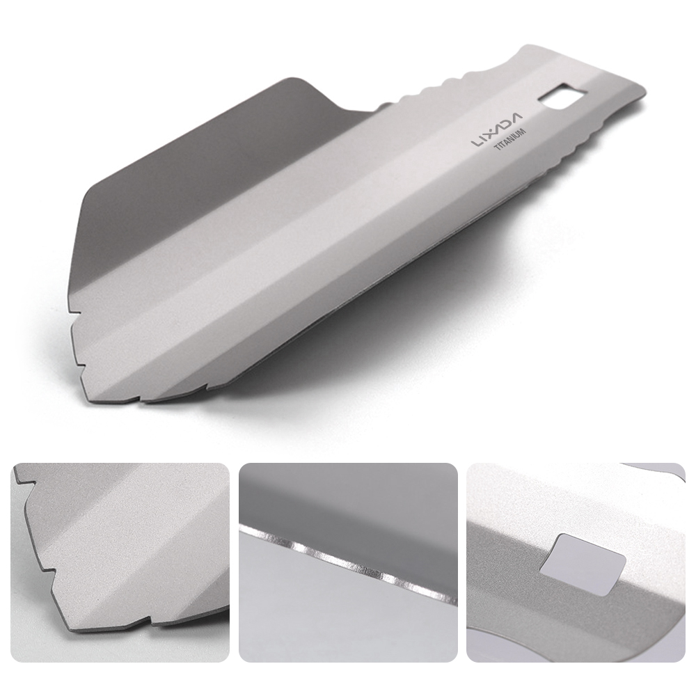 Lixada チタンガーデンハンドシャベルアウトドアキャンプ - Soil Scoop Tool のレビューと価格