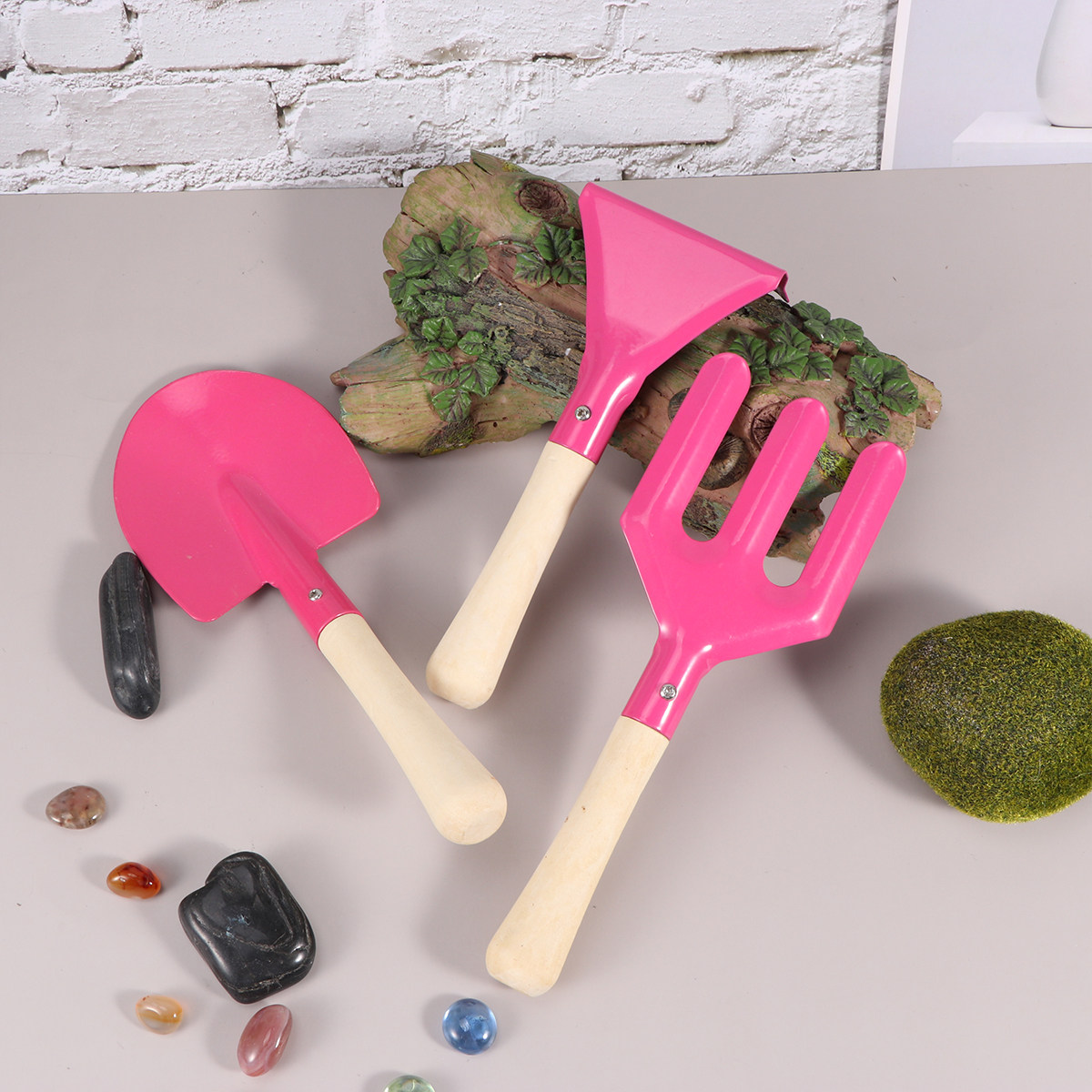 3点セットの高級子供用ガーデニングツールセット。ミニスコップ - Bonsai Tool Set のレビューと価格