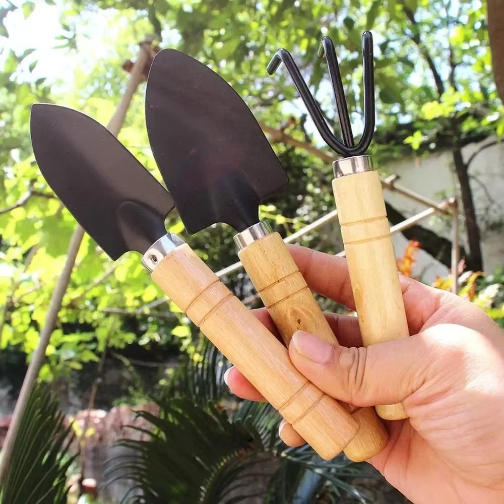 3 ピース/セットミニガーデンツールセット庭の植物用植木鉢サ - Soil Scoop Tool のレビューと価格