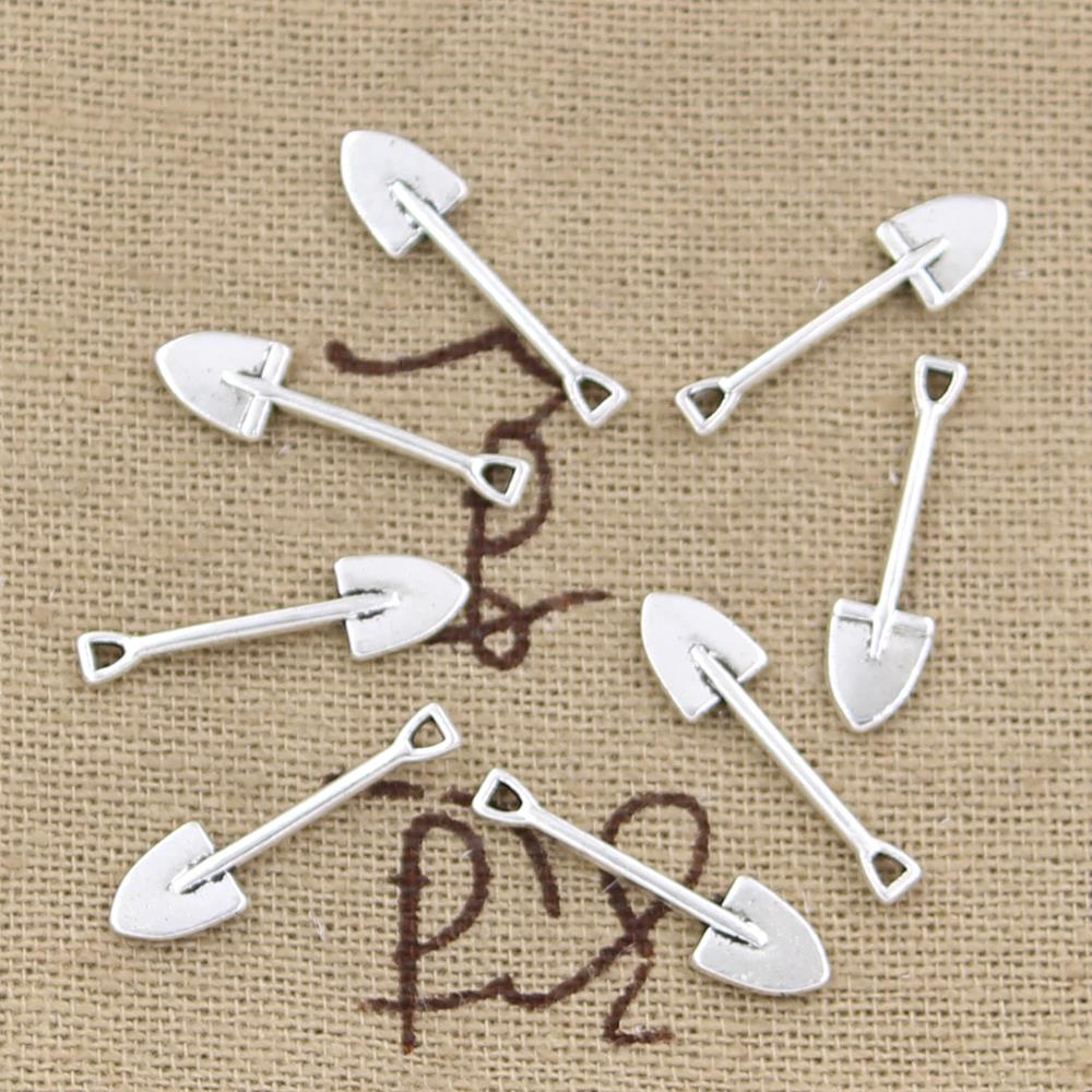 100個チャームシャベルスペード園芸19 × 5ミリメートル - Soil Scoop Tool のレビューと価格