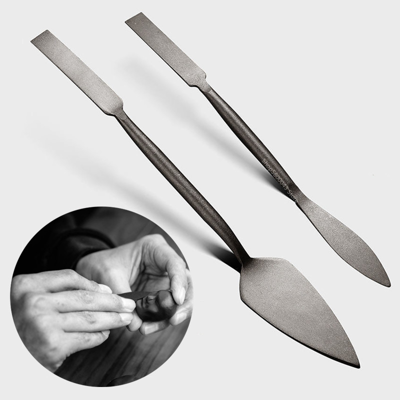 双頭のカービングナイフ,研磨,ステンレス鋼,回転,粘土型,小 - Soil Scoop Tool のレビューと価格