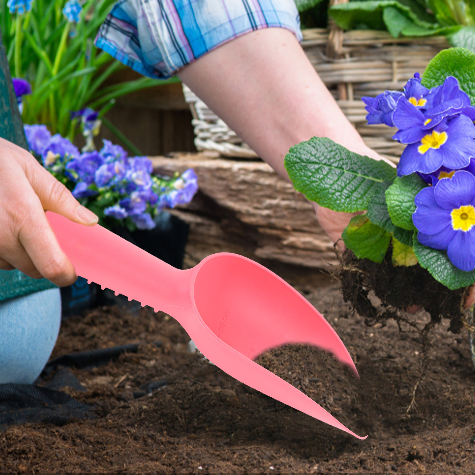 2個入り、プラスチック製ガーデンスコップ、手動式移植用スコッ - Soil Scoop Tool のレビューと価格