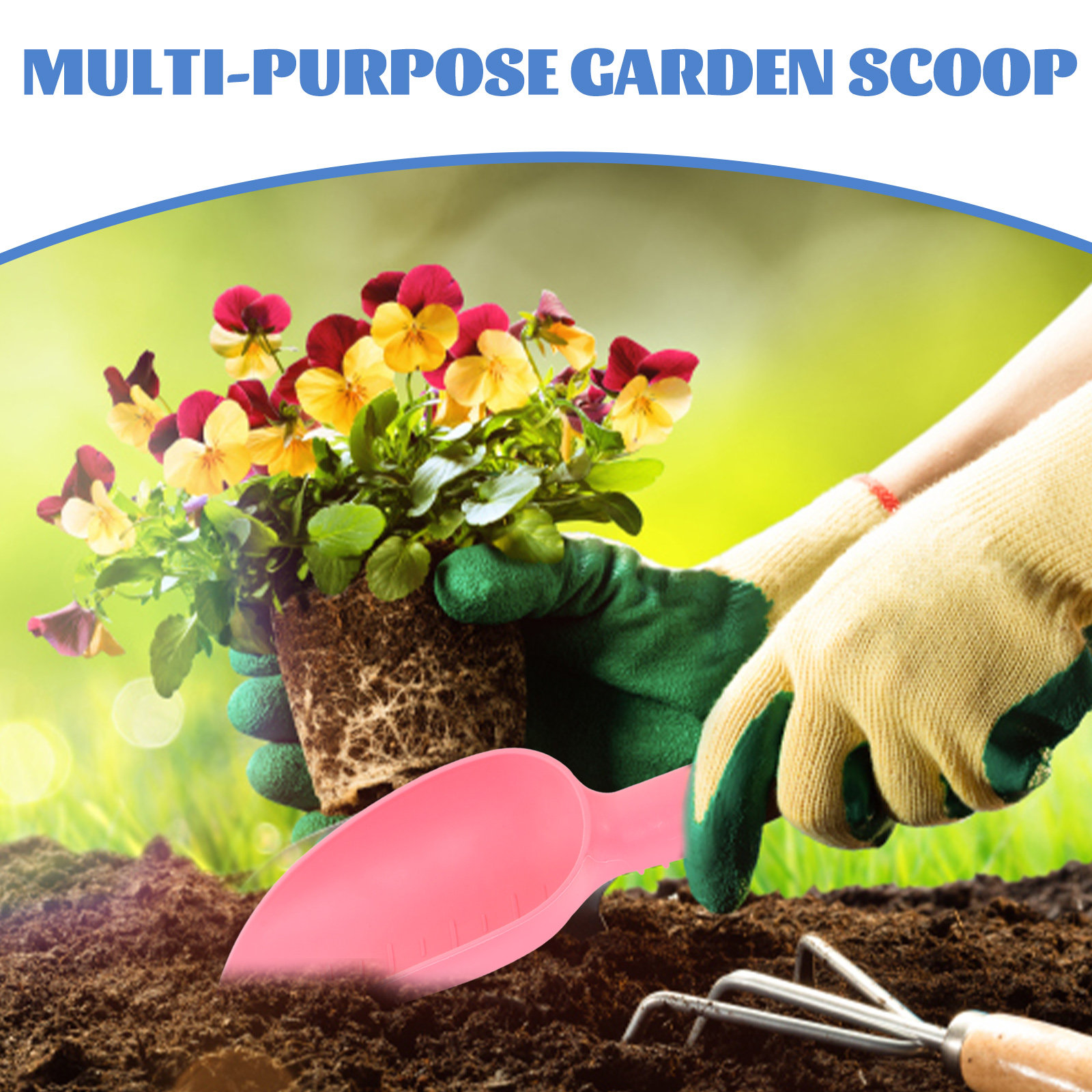 2個入り、プラスチック製ガーデンスコップ、手動式移植用スコッ - Soil Scoop Tool のレビューと価格